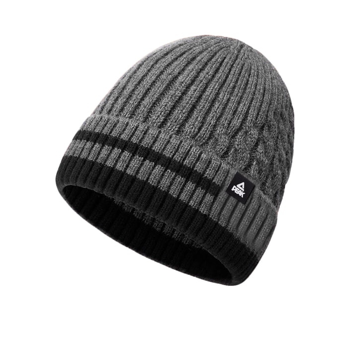 Knitted Caps Grey 1pc Unisex Adult Winter Hat Windproof Warm Accessory