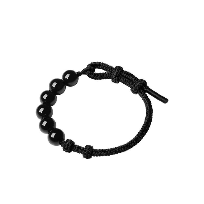 Chow Tai Foo DIY Obsidian Bead Bracelet Adjustable EOV46*1 piece