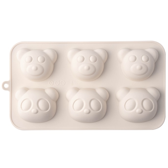 Bear Ice Grid Complementary Food Mould High Temperature Baking Oven Mould #Food Grade Silicone White