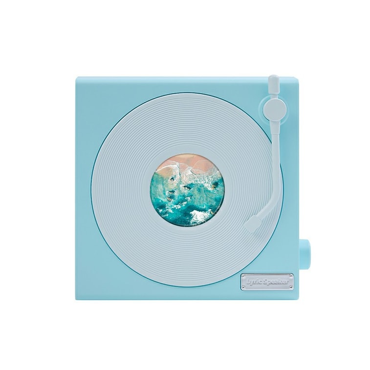 【中国直邮】 HOLIHEYO 新款悬浮歌词蓝牙音箱动态背景黑胶复古白噪音室内摆件多变时钟  象牙白色 一台装 8