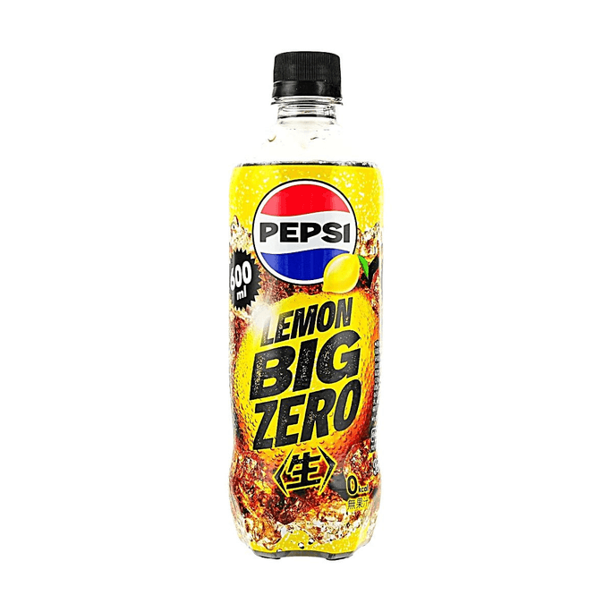 ペプシジャパン 生コーラ ビッグ レモン味 20.28 fl oz【0カロリー】