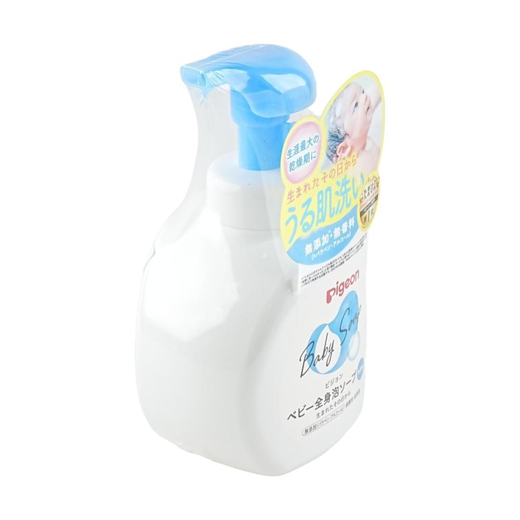 日本PIGEON贝亲 无添加婴儿洗发水沐浴露泡沫二合一 500ml 4