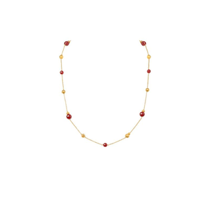 [중국 직배송] ZENGLIU 레드 아게이트 레이어드 스웨터 체인, 가을/겨울 여성용 고급 니치 목걸이 액세서리 *1개