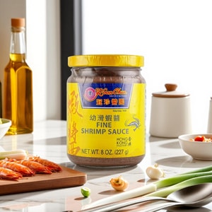 Fine Shrimp Sauce , 8 oz 【For Steamed Egg , Seafood And Hot Pot Dipping Sauce】