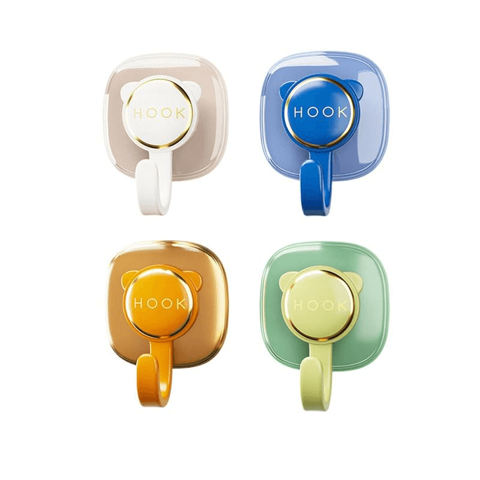 【中國直郵】 優勤 免打孔貓咪掛鉤 5.7*6.75cm*4隻