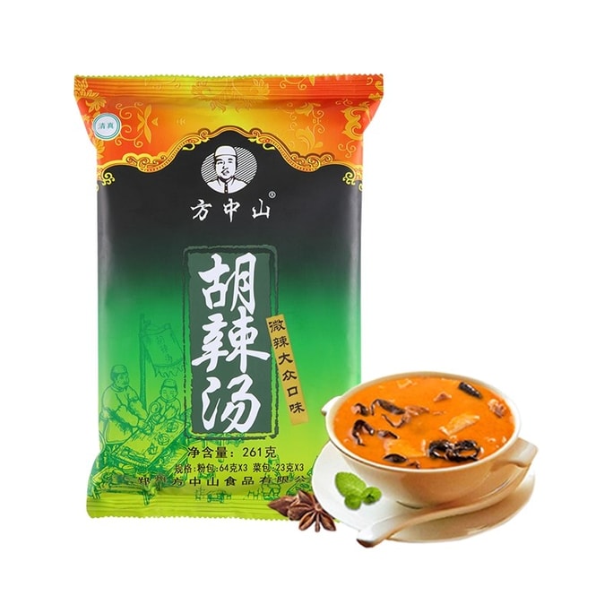黑五大促【中国直邮】 方中山 清真速食胡辣汤 - 大众微辣味 (袋装) 261g
