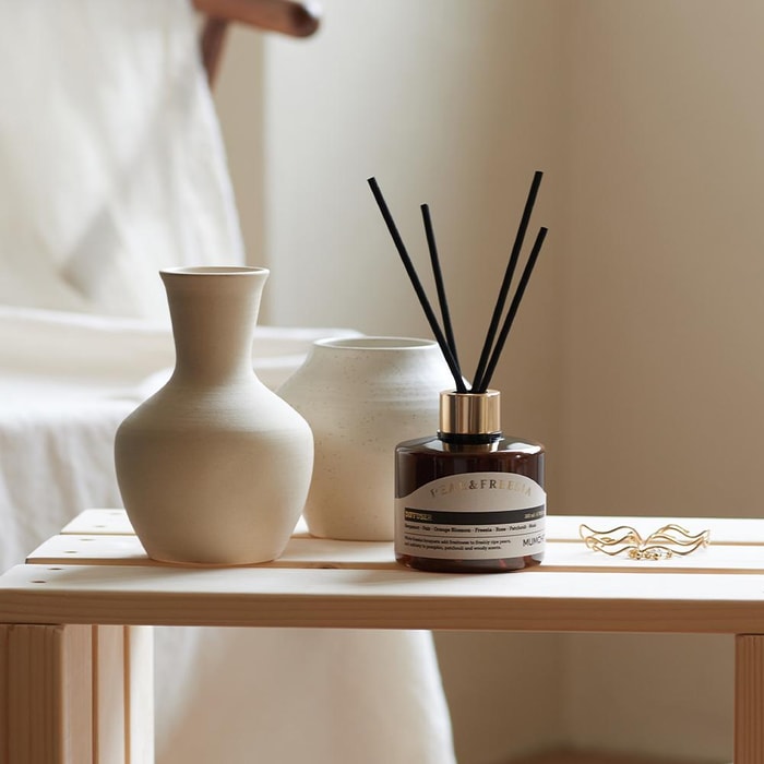 MUMCHIT BIOTOX Flameless Aromatherapy - Essential Oil Diffuser Bottle, Reed Diffuser #English Pear & Freesia