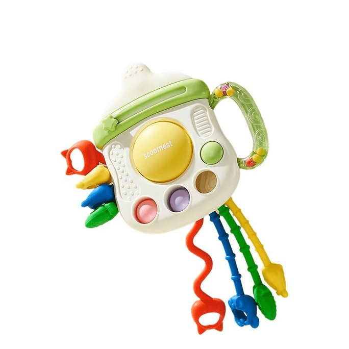 Kechao Baby Draw Fun Toy Finger Fine Pull Fun 3 Baby 0-1 Year Old Puzzle 1 Early Education 6 Green * 1 Piece