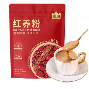 盛陽山紅阳粉末小豆紅棗クコ穀粒栄養朝晩の食事代替粥スープドリンク245g/袋