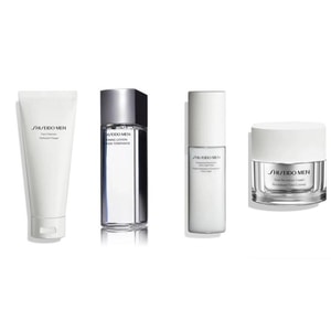 【日本直送品】日本現地版 SHISEIDO MEN メンズ スキンケア セット クレンジング 130g + 保湿ウォーター 150ml + ミルク 100ml オイルコントロール リフレッシュモイスチャライジング + フェイスクリーム 50g