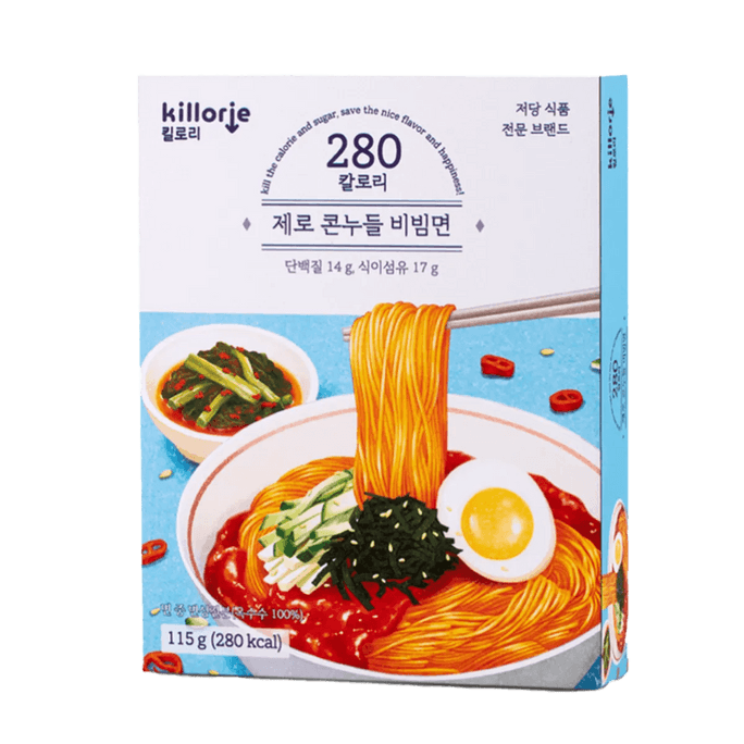 Zero Calorie Corn Noodles, Classic Korean Bibim Flavor, 3.77 oz【Sweet & Tangy Refreshing】【0-Carb】【Olive Young/ Twelve】