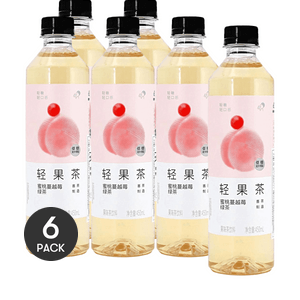 복숭아 크랜베리 그린티 과일차 음료 15.22 fl oz *6【6팩】