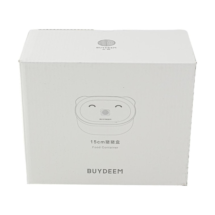 BUYDEEM北鼎 豬豬盒 多功能陶瓷帶蓋食盒 可蒸可烤可微波 淺杉綠 15cm CT3007 5