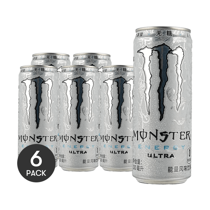 Monster Energy Drink, Ultra Flavor, 11.15 fl oz *6【6 Packs】