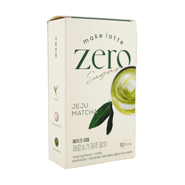 抹茶ラテ HUMEAL 無糖済州抹茶ラテ 10本入り、128g - Yami