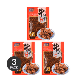 与美 红油牛肉干 麻辣味 100g*3 USDA认证
