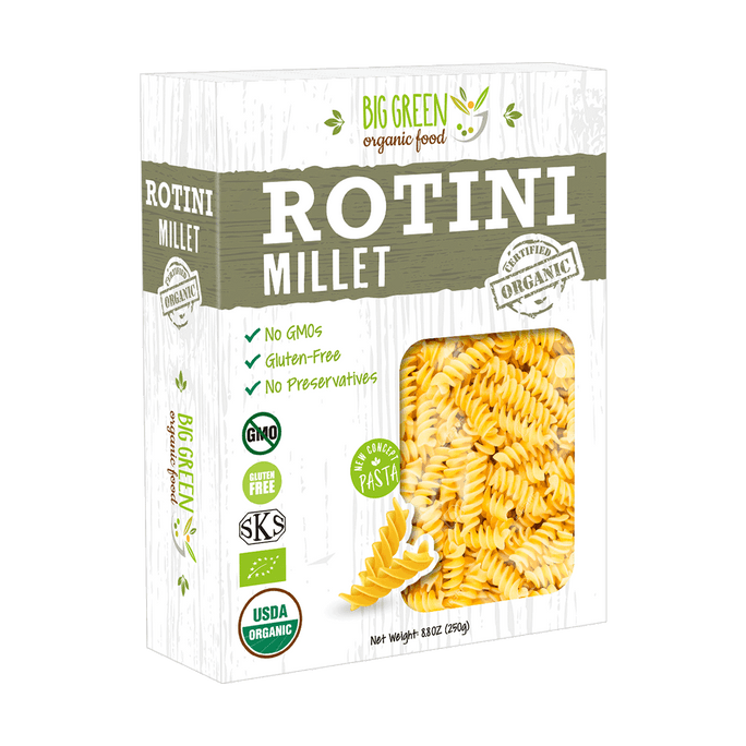 Organic Millet Rotini Pasta, 8.8oz
