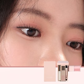 JUDYDOLL橘朵 掌心盒便携迷你盘眼影盘 彩妆综合盘 旅行通勤淡妆 #02 芋泥盘 睫毛膏版 冷皮PICK 清冷氛围