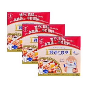 【日本直郵】OTSUKA大塚食品 賢者の食卓 酵素 抑製糖和脂肪的吸收 6g*30包*3盒【超值組合】