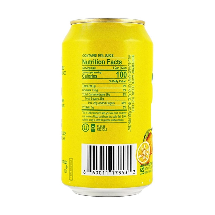 Sparkling Yuzu-Ade, 12 fl oz【Lightly Sweet & Refreshing】 3
