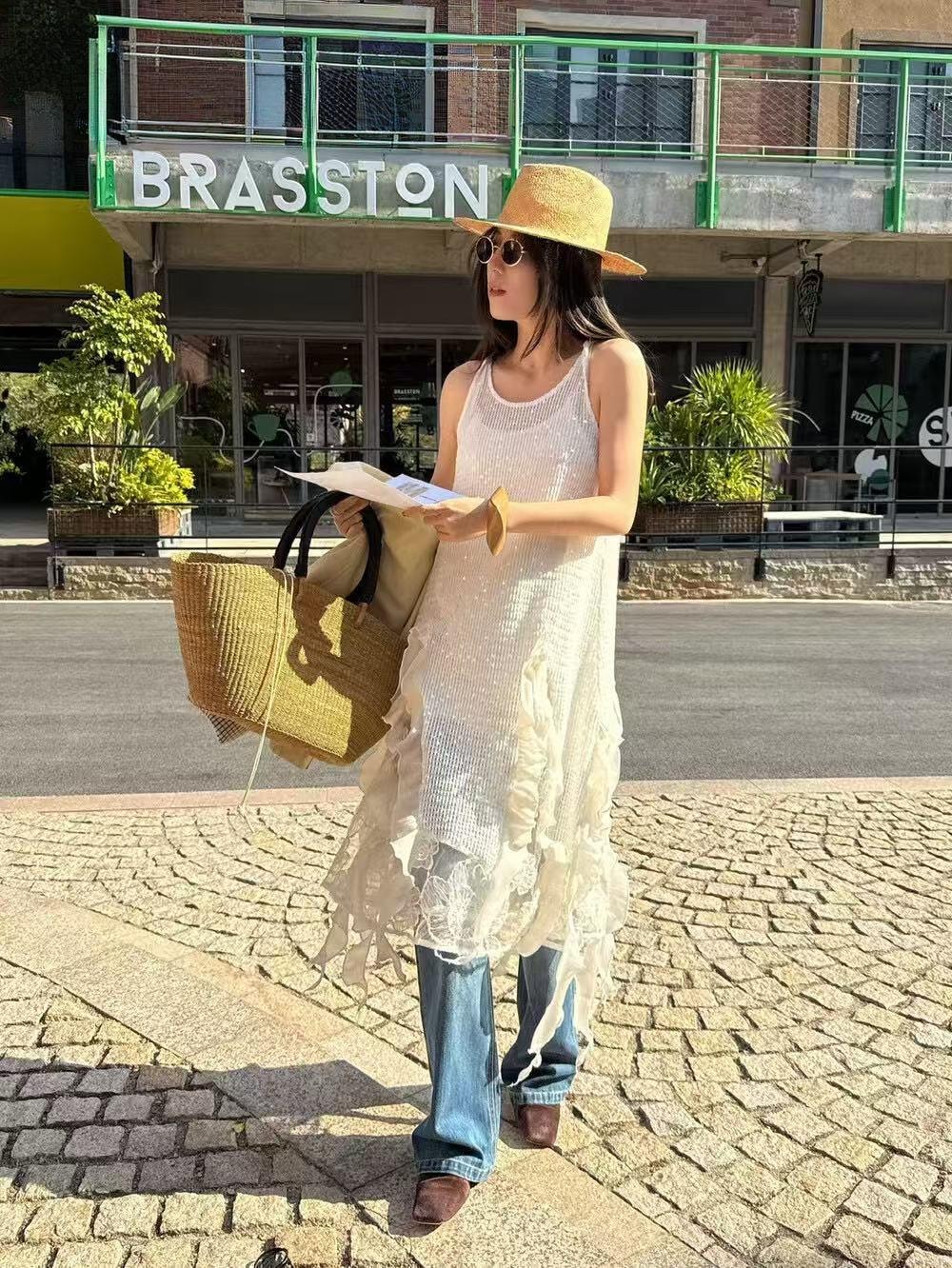 【加拿大直邮】 加拿大 SCENARIO 飘逸连衣裙 两色可选 S-M码 黑色 S