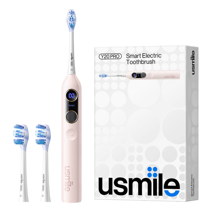 【美国直邮】 USMILE 笑容加Y20pro电动牙刷 粉色 1支装