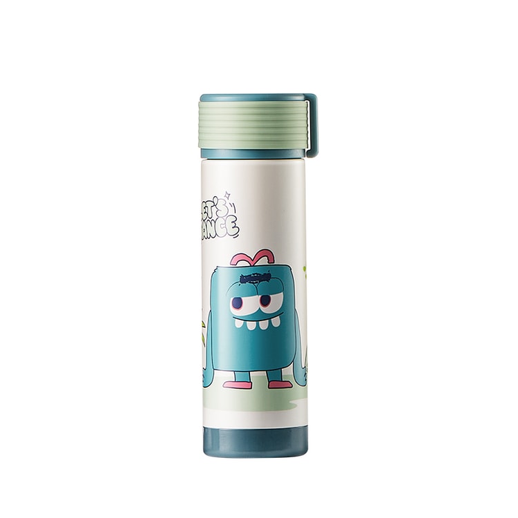 170ML shallow green mini pocket thermos cup 316L stainless steel water cup  girls portable thermos kettle 