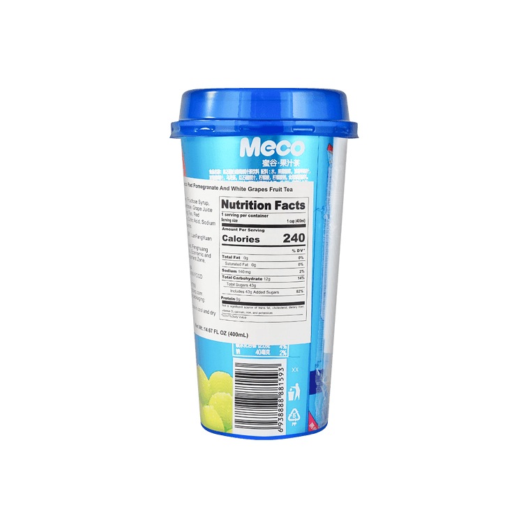 香飘飘 MECO 蜜谷果汁茶 红石榴白葡萄味 400ml 夏季清爽冰饮 0脂肪 5