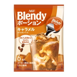 日本AGF Blendy 濃縮膠囊咖啡 焦糖拿鐵 6枚入