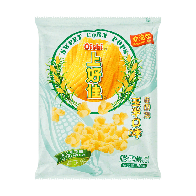 商品详情 - oishi上好佳 田园泡 玉米口味 80g - image  0