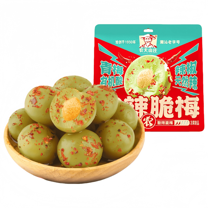 【中国直邮】 农夫山庄 酸辣脆梅蜜饯果脯168g*1袋