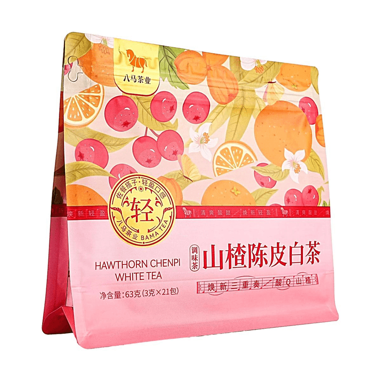 八马茶业 山楂陈皮白茶 紧压茶叶茶包 21包入 63g 【酸甜清爽 开胃解腻】【干净配料 健康养生茶】 6