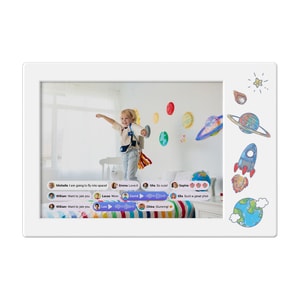 Digital Picture Frame9 Inch Personalized Gift    Frame DoodleWhite