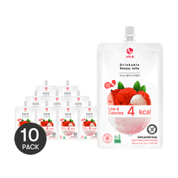 韩国JELLY.B 低糖低卡蒟蒻果冻 荔枝味 150ml*10包 多种版本随机发货 代餐 膳食补充剂【组合装】