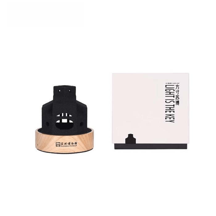 Square Inch Su Bo 3D Night Light Miniature Ornament 100 * 100 * 104mm