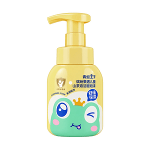 商品： 青蛙王子 缤纷果遇儿童山茶油洁面泡沫 200ml【无泪配方】【舒缓保湿】
