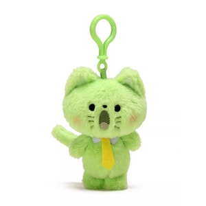 【中国直送】YUYIオリジナル抗不安猫ぬいぐるみ（1個） - かわいい緑の子猫人形、バックパックチャーム、キーホルダー