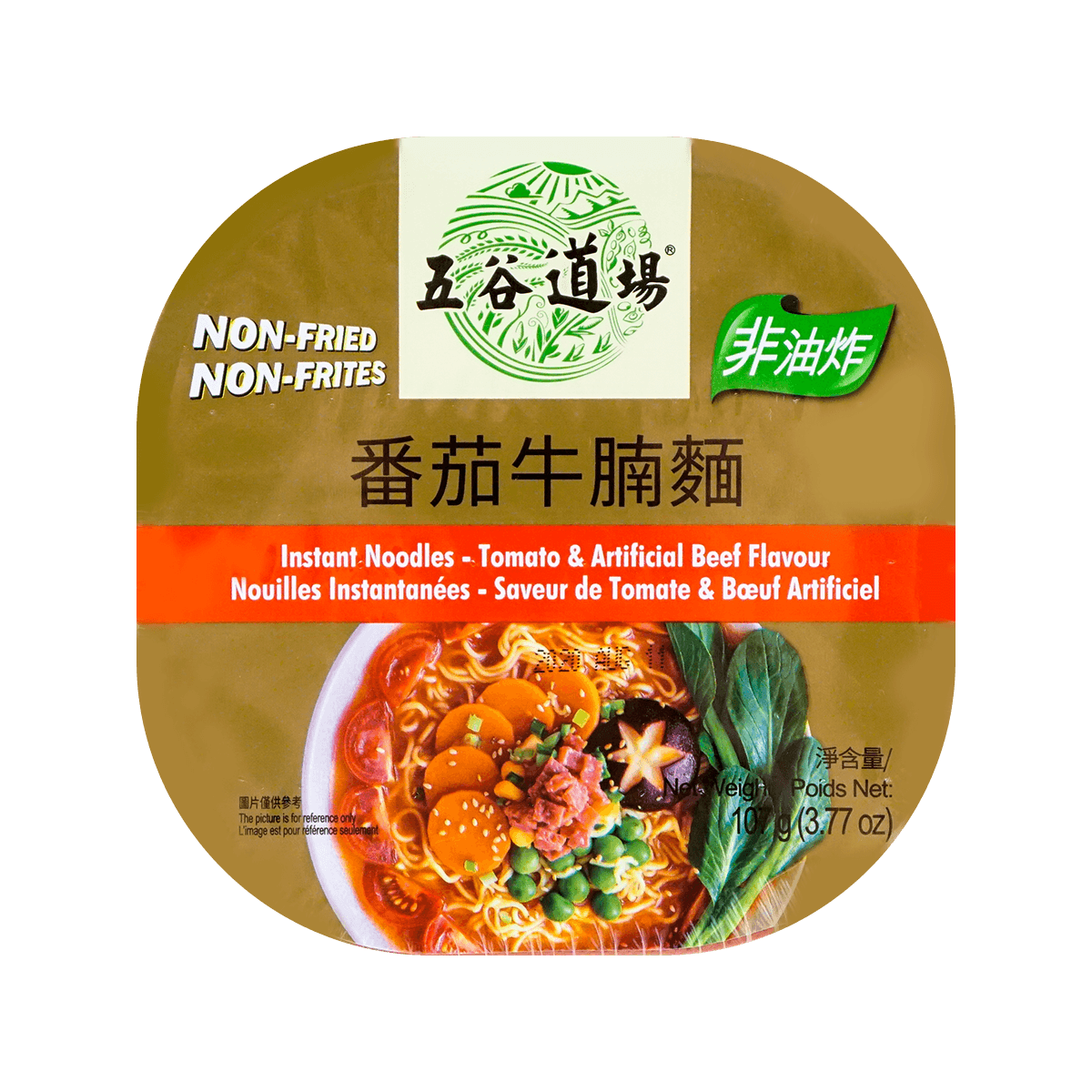 赠品五谷道场番茄牛腩面碗装107g怎么样