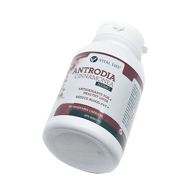カナダ VITAL LIFE Antrodia Antrodia 効果の高い肝臓保護、脂質低下、抗がんカプセル 500mg 60 カプセル 3