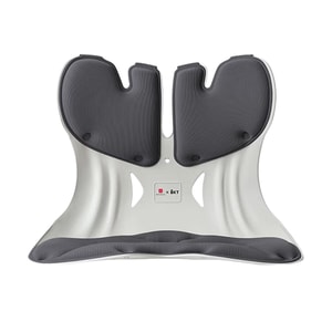 Ergonomic Lumbar Support Cushion with Backrest, Extra-Large Size (Gray)