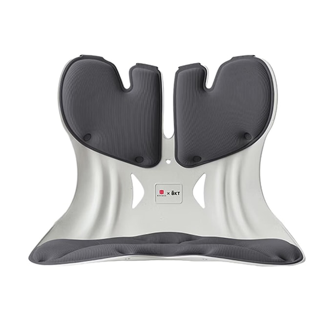 Oversized Lumbar Cushion, Ergonomic Backrest for Posture, Universal Chair Fit, Elegant Gray, 477×337×373mm