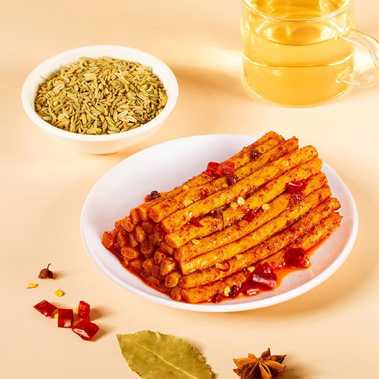 JINFENG Spicy Strips 0.71 oz * 50 Pieces 1 Box [Childhood Memory