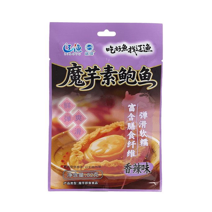 Vegetarian abalone -82g ready-to-eat konjac spicy snack, fresh, elastic, smooth and rich in dietary fiber