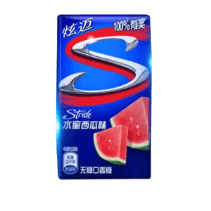【中国直邮】 炫迈 无糖口香糖 西瓜味泡泡糖清新口气无糖木糖醇 水蜜西瓜*28片