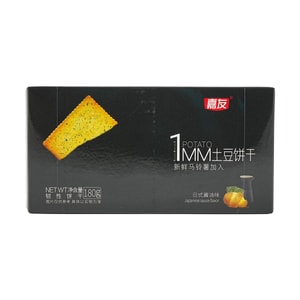 嘉友 1MM薄脆土豆饼干  日式酱油味 180g