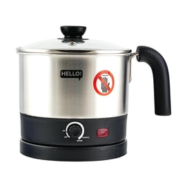 Electric Stainless Steel Multifunctional Cooking Pot Mini Hot Pot 1.2L
