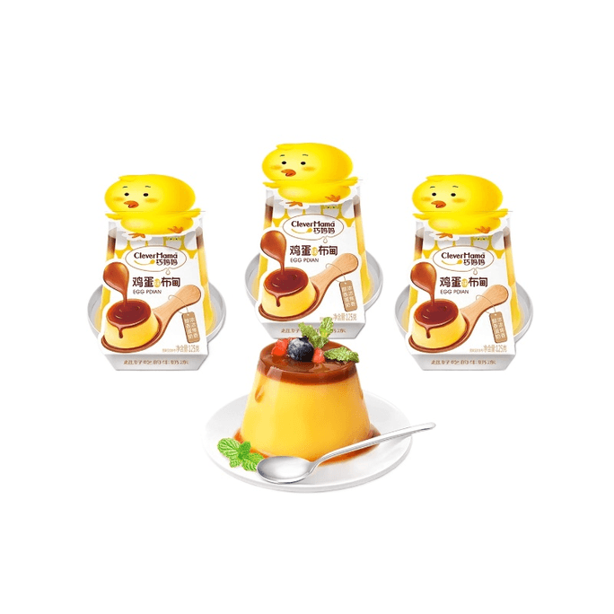 【中国直送】喬姬キャラメルエッグプリン 125g*3