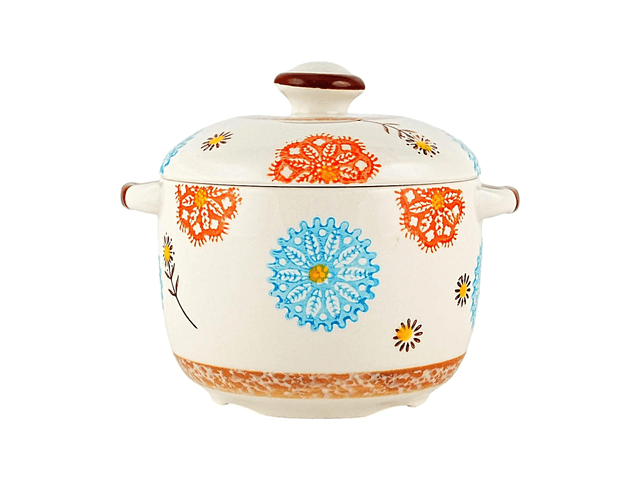 Golden Lion 紫陽花柄の小さな陶器製シチューボウル（和風）450ml 13.5