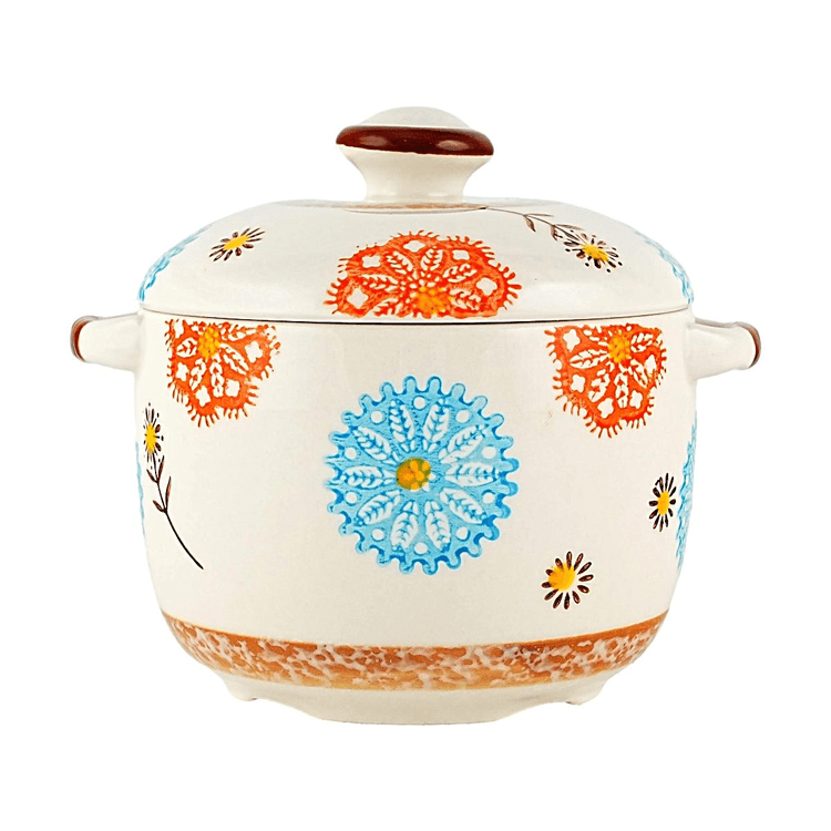 Golden Lion 紫陽花柄の小さな陶器製シチューボウル（和風）450ml 13.5