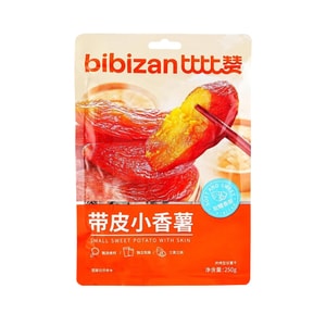 【配料干净0添加】比比赞 带皮小香薯整根红薯自制红薯干 250g